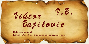 Viktor Bajilović vizit kartica